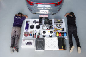 保時捷911 無損改裝後級喇叭+擴大機