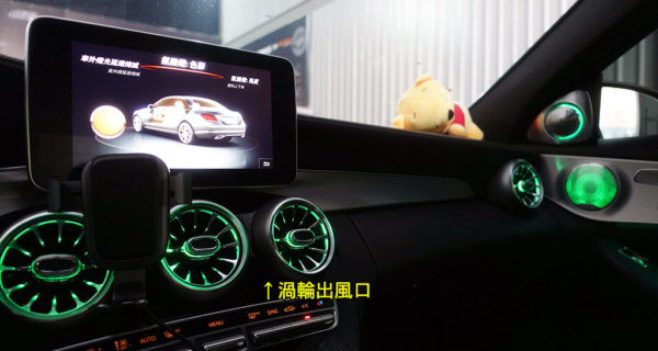 賓士BENZ C-Class W205 C300 全車氣氛燈