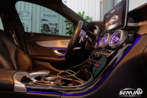 賓士BENZ C-Class W205 C300 全車氣氛燈