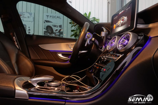 賓士BENZ C-Class W205 C300 全車氣氛燈
