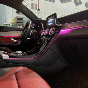 賓士完美升級64色 車內氛圍燈UP