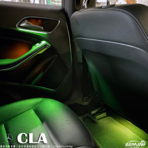 BENZ A系車款 CLA  加裝氛圍燈