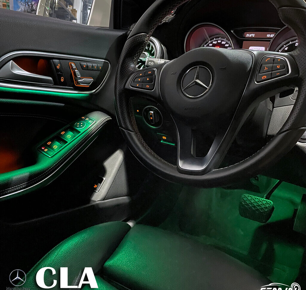 BENZ A系車款 CLA  加裝氛圍燈