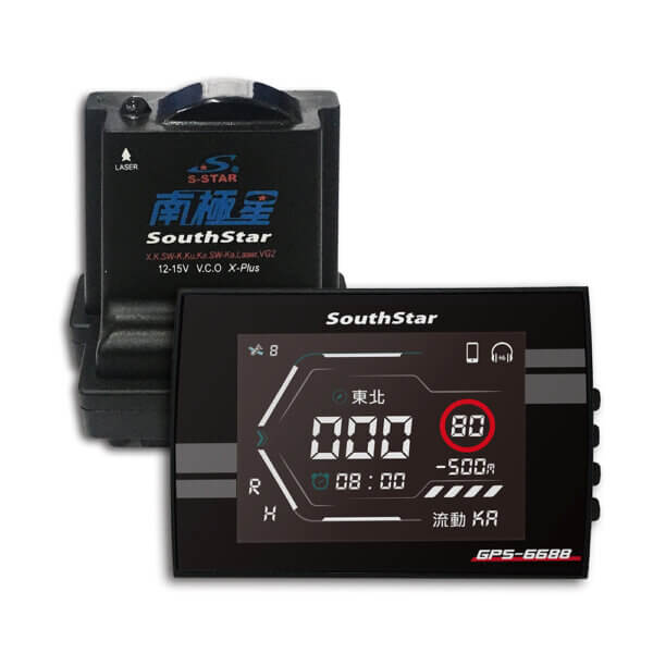 南極星 GPS-6688 APP 液晶彩屏分體測速器